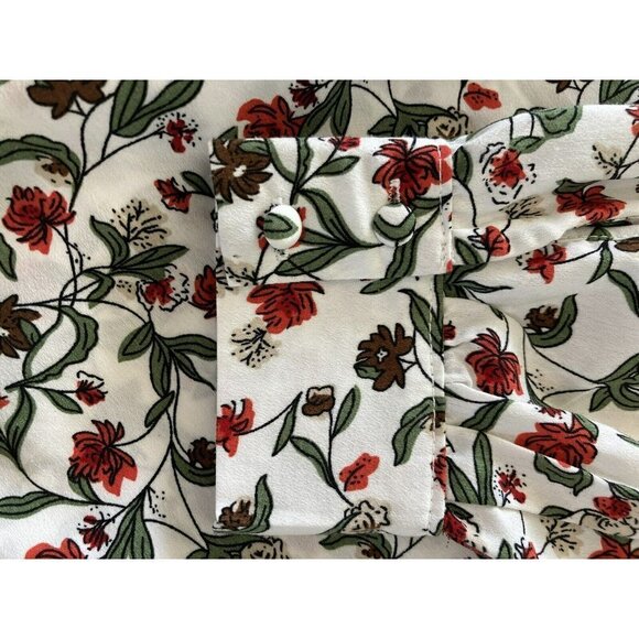 Missguided On Off Shoulder Balloon Sleeve Floral Dress Size US 6 - Picture 3 of 8